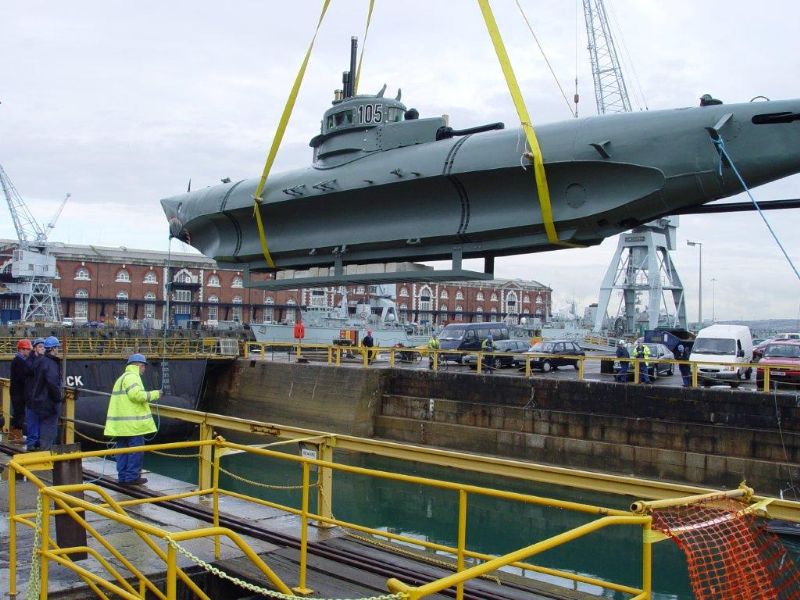 RNSM Biber 105. German WWII Midget Submarine restoration